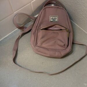 Herschel Supply Company Mini Backpack in Taupe and Red